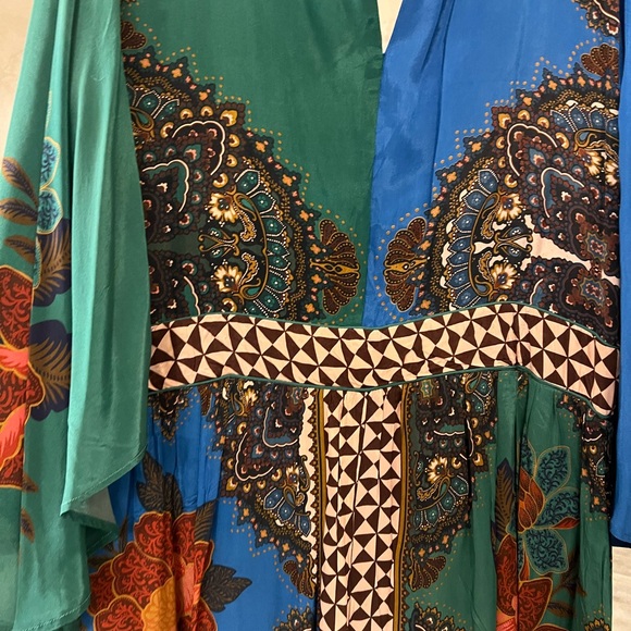 Farm Rio for Anthropologie Multicolor Floral Maxi Dress XL Petite - Picture 2 of 14